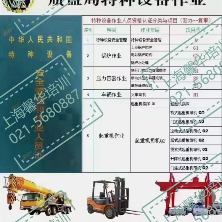 宝山区杨行镇工业园叉车培训-叉车考证报名培训