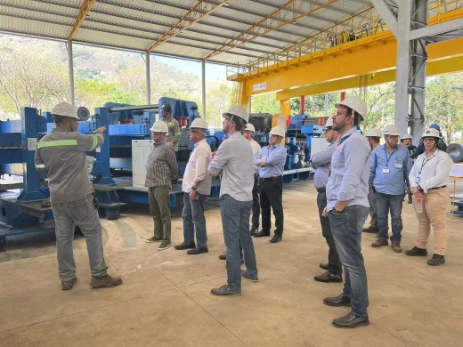 巴西3200mm螺旋焊管设备