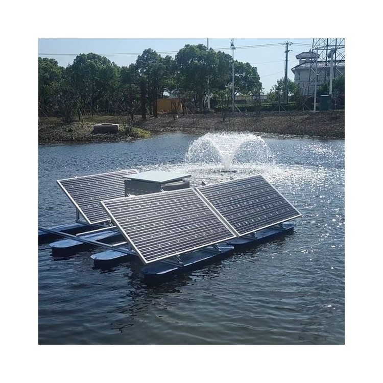 太阳能曝气器微纳米曝气器不锈钢曝气器太阳能喷泉曝气机