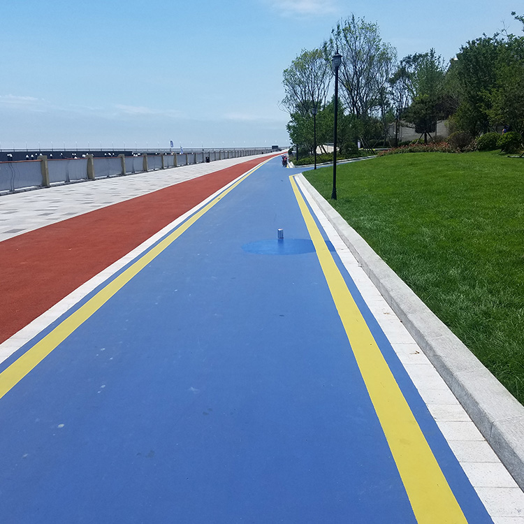 Water-based anti-slip road surface