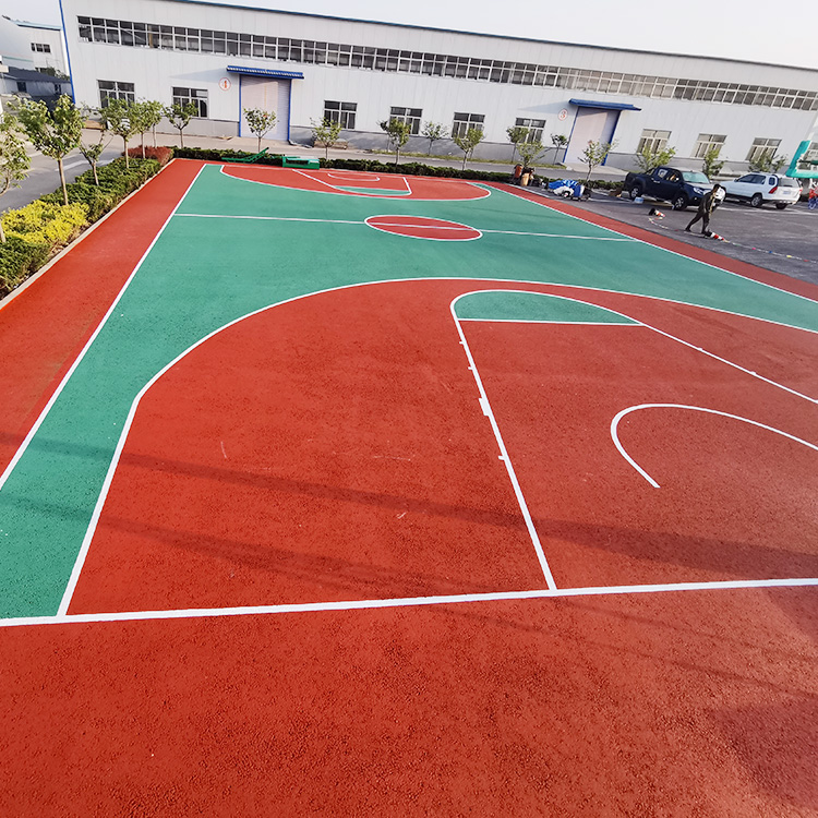 School breathable track and silicone PU basketball court
