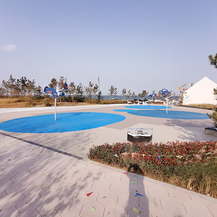 Yantai Economic & Technological Development Zone Plaza Sports Plaza Mural