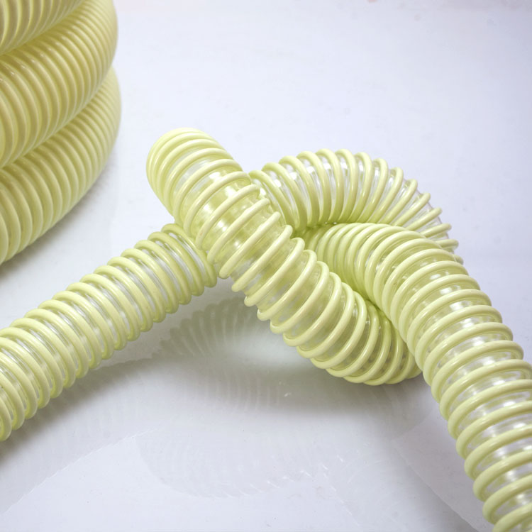 Food Machinery Feed Tube - Food Grade Transparent Polyurethane Steel Wire Tube