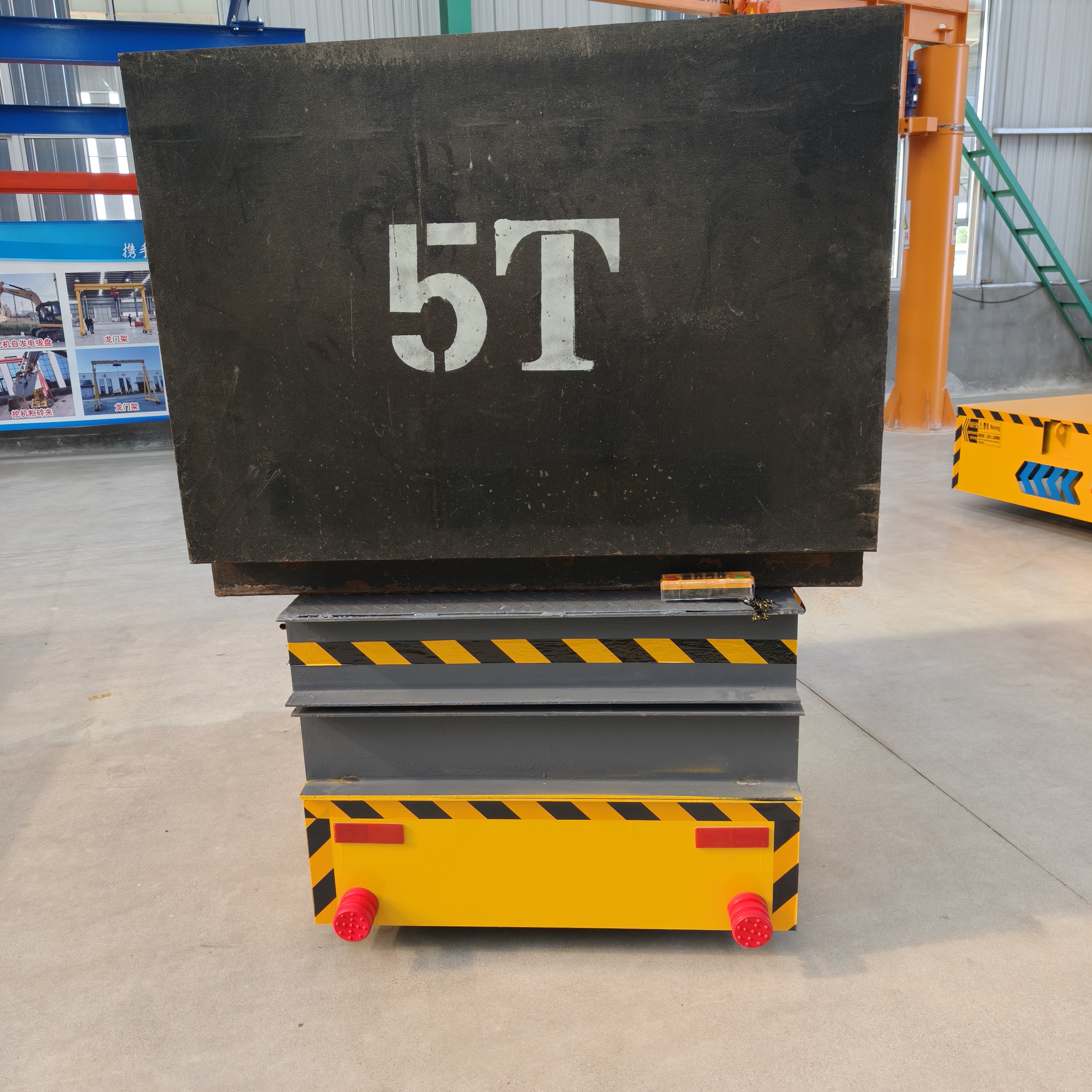 AGV intelligent transfer heavy-duty trailer, cargo handling, workshop, flat car, battery-powered electric trolley