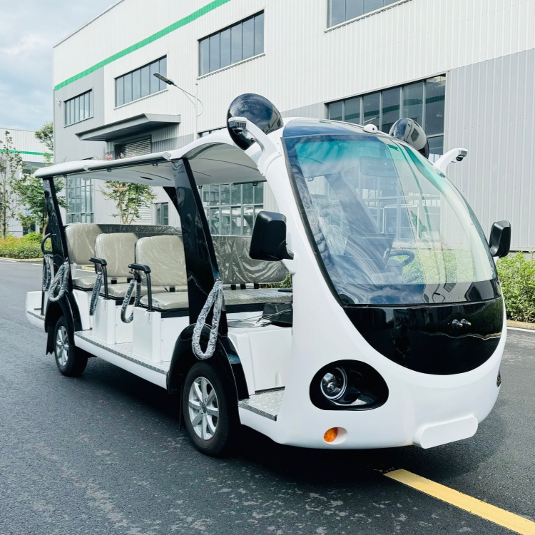 陕西甘肃青海宁夏 道达智能14座熊猫电动观光车 电动车厂家