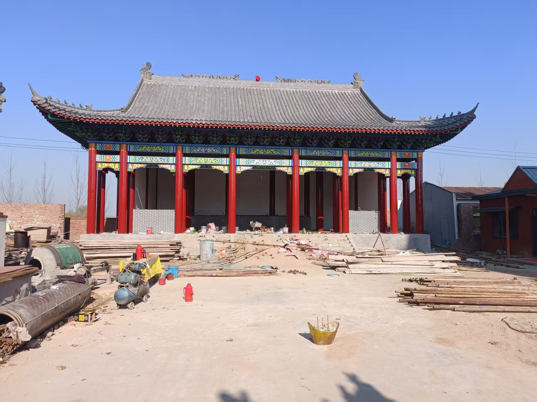 庙宇施工