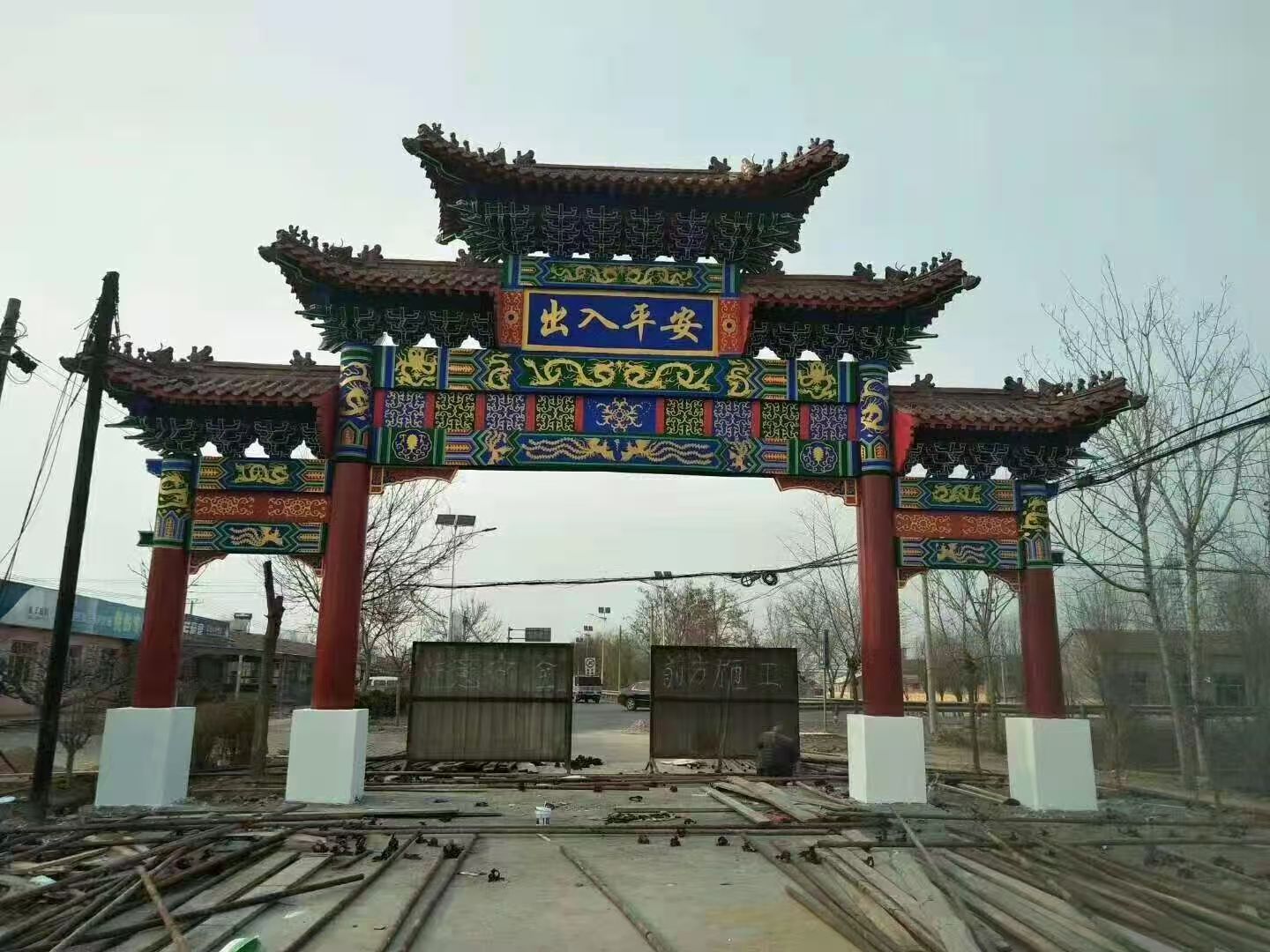 牌楼施工