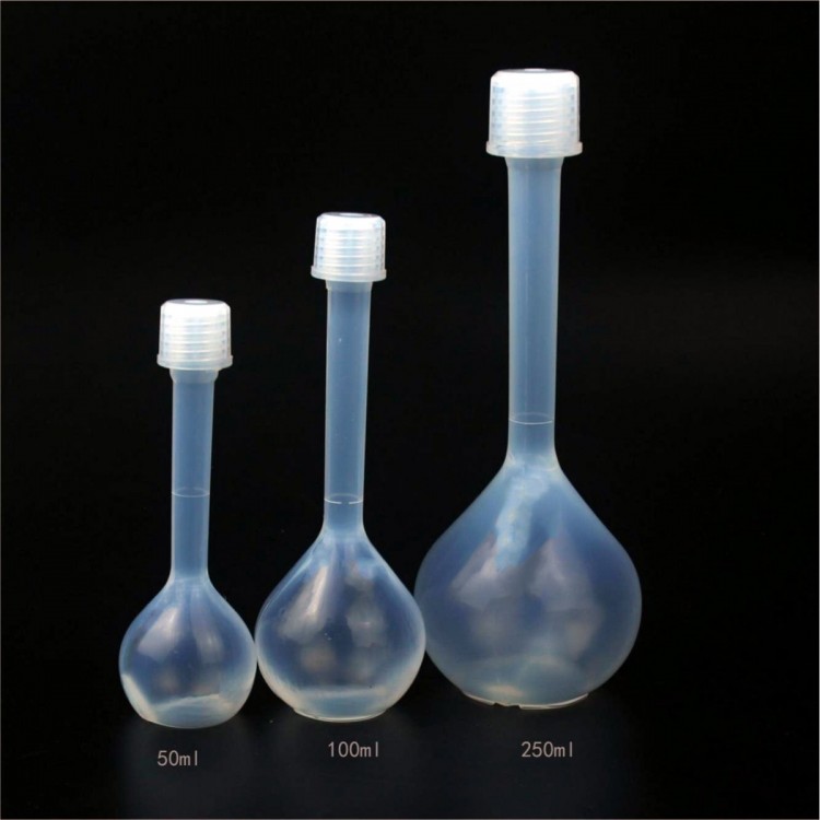 生物医药特氟龙定容FEP容量瓶50ml100ml