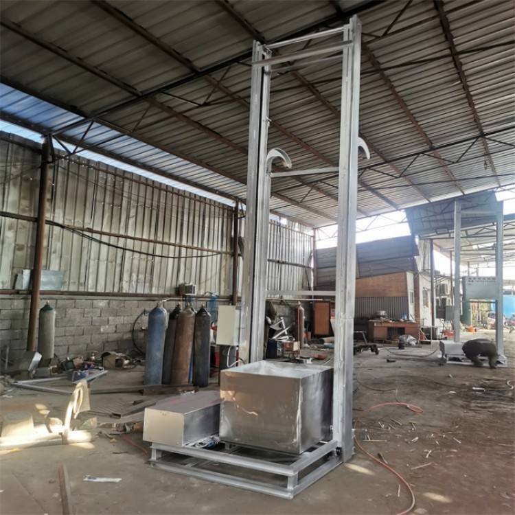 钢丝绳翻斗式上料机 垂直粮食粉体提升机