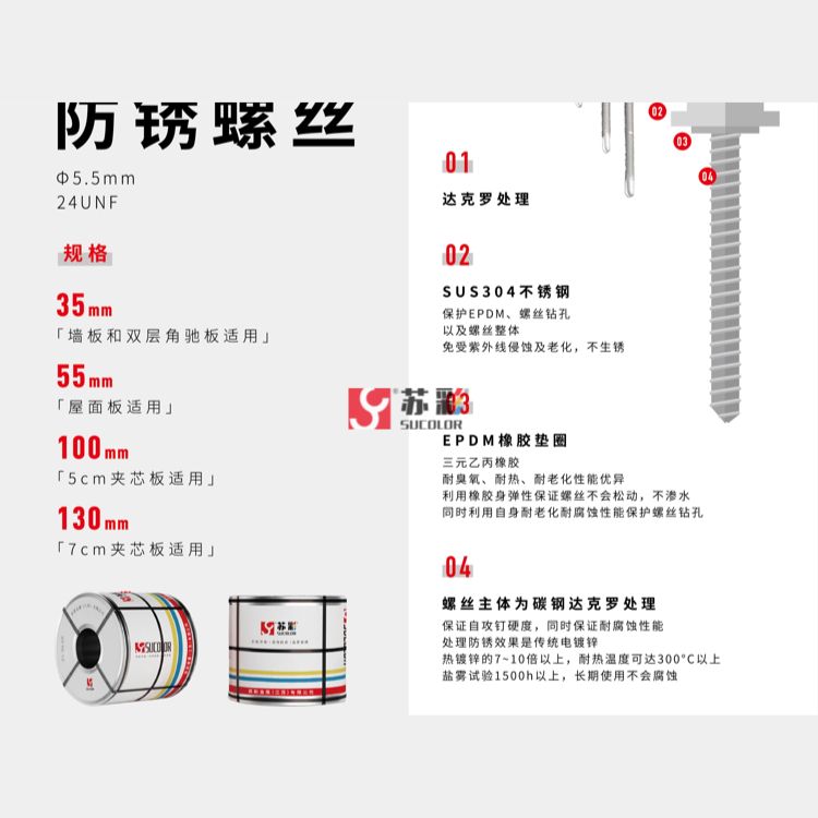 苏彩专用防锈螺丝