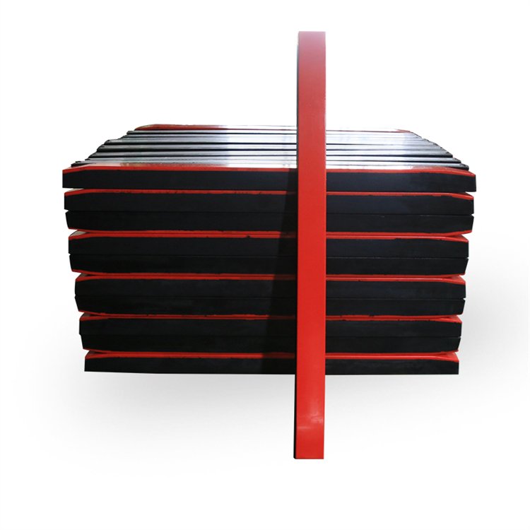 美奂 抗冲击皮带机落料缓冲耐磨条1400-100*75