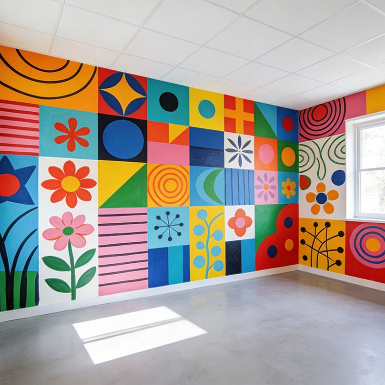 苏州彩绘解锁空间装饰新潮流