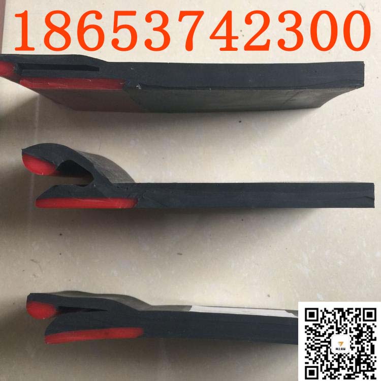 电厂、煤矿Y型双密封防溢裙板定制，橡胶聚氨酯复合裙板