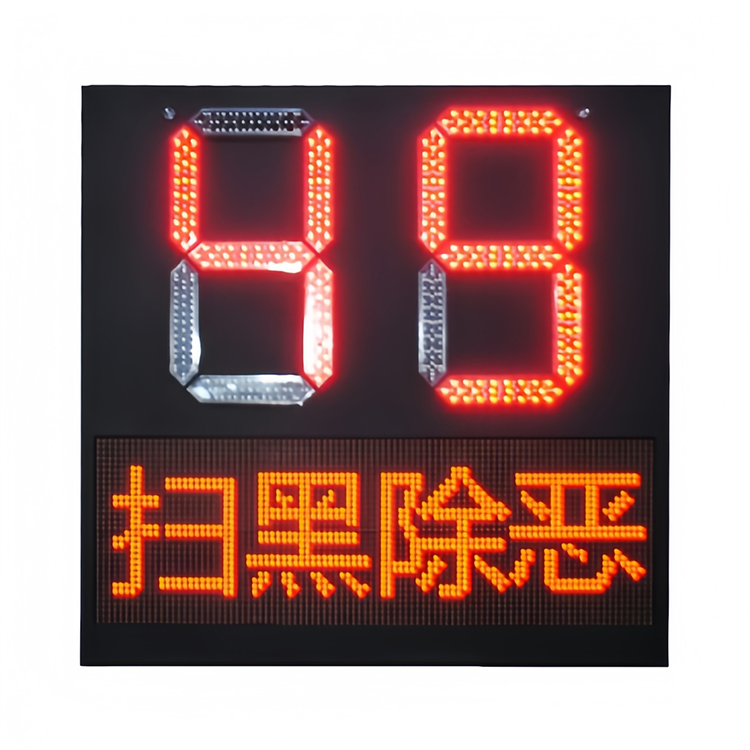 倒计时加点阵屏信号灯