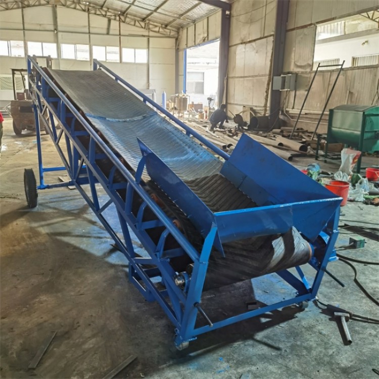 散包两用皮带输送机 袋装粮食装车输送机