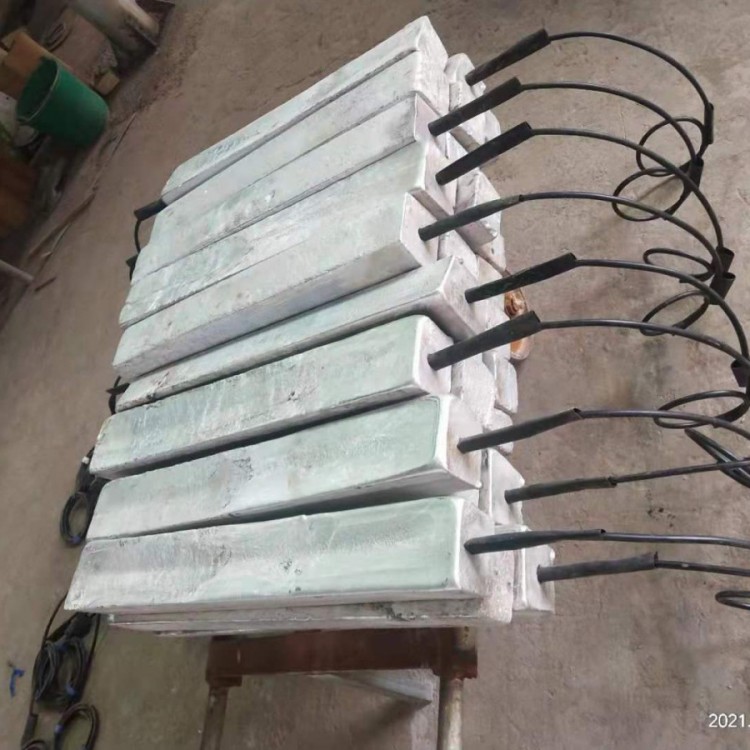 储罐海水  盐水介质锌铝镉合金牺牲阳极内壁安装技术