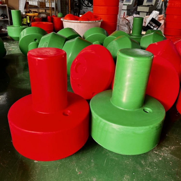 河道障碍物警告浮标 塑料一体式警示浮体 海洋助航航标