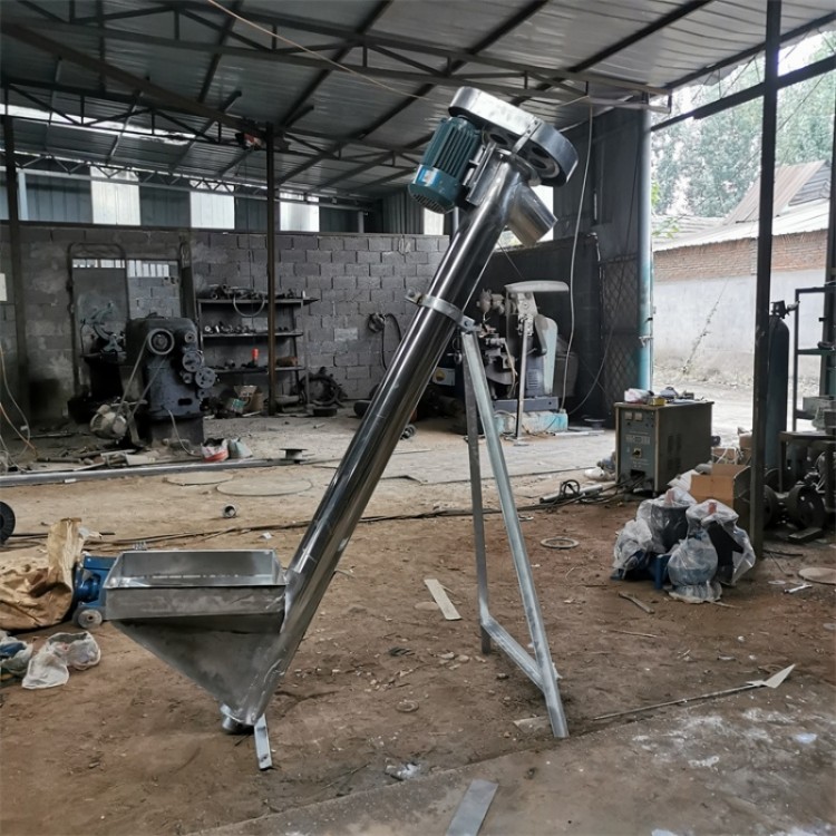 水泥粉末上料传送机 不锈钢螺旋提升机