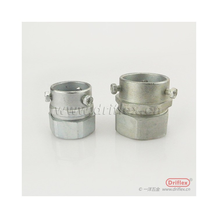 一洋五金供应锌合金卡套式接头DN10到100配套金属软管