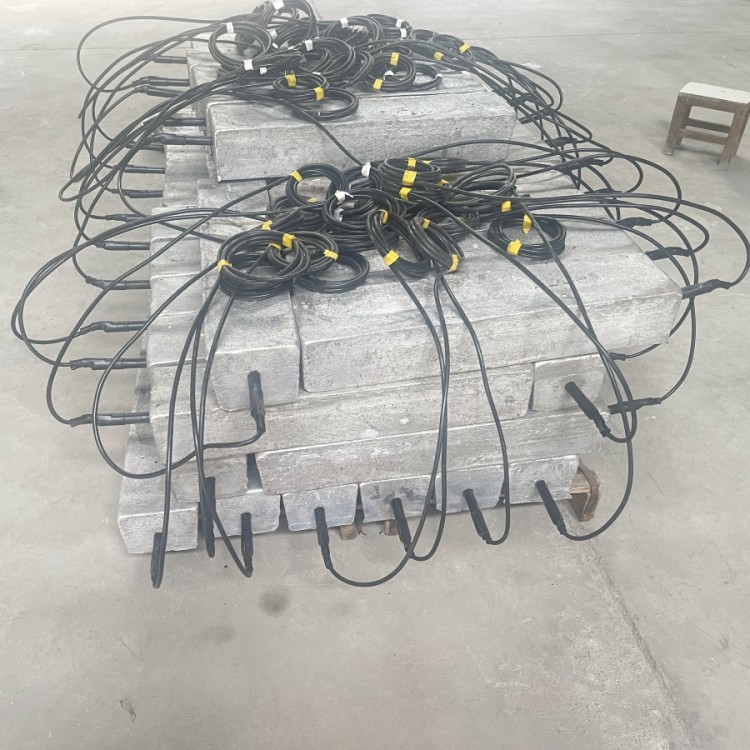 淡水环境水利设施镁合金牺牲阳极安装方法