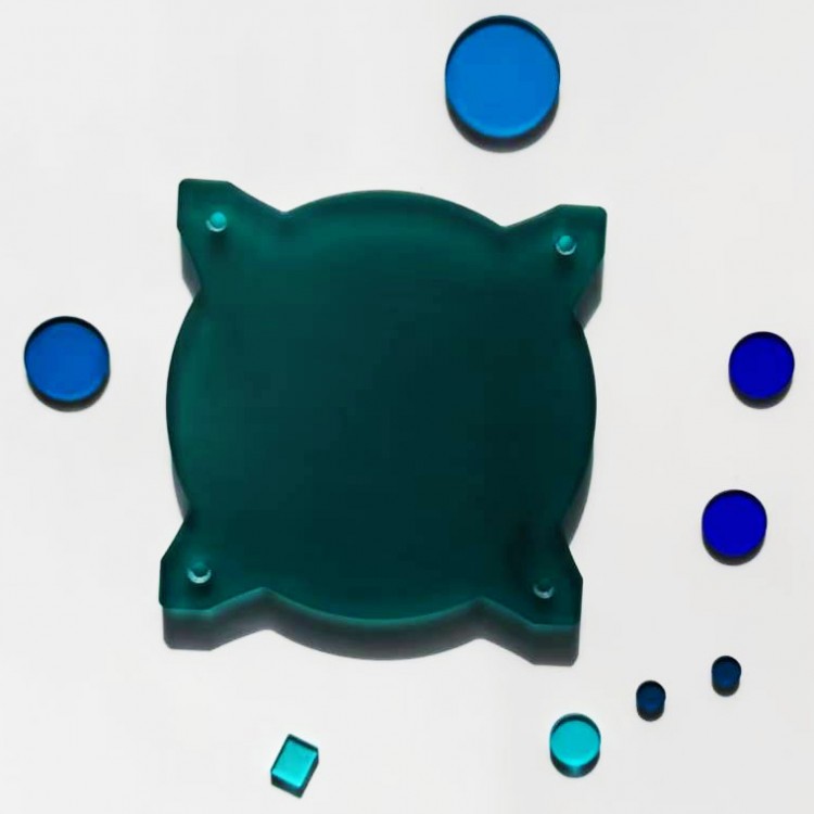 青蓝色光学玻璃QB11/QB12/QB13滤光片