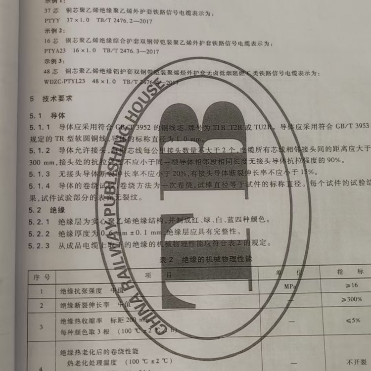 B1级阻燃低烟无卤铁路信号线WDZB1-PTYA(H)23