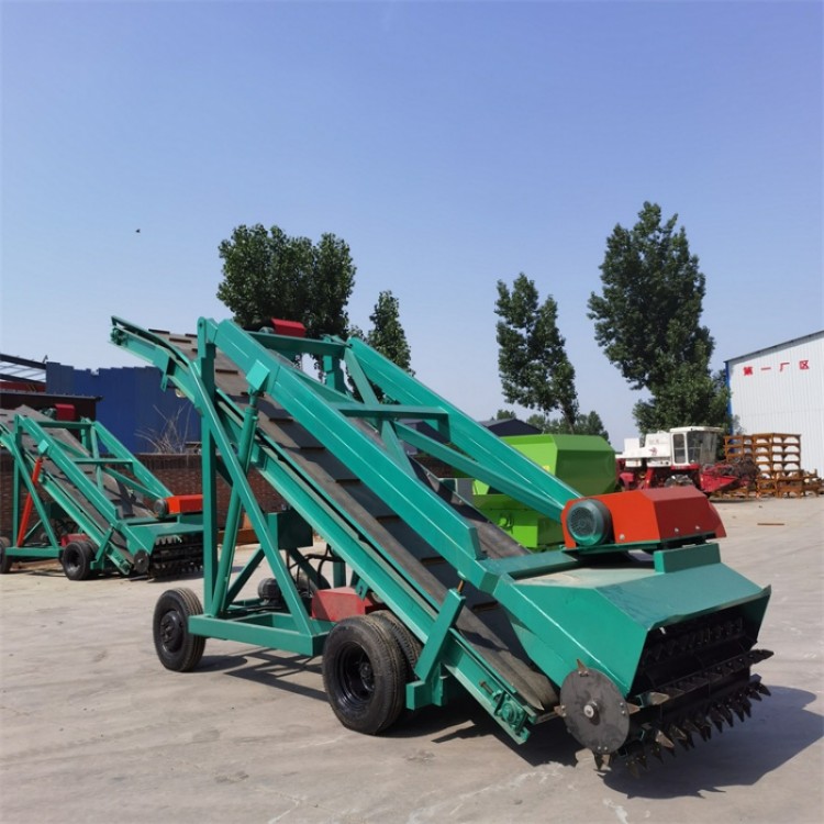 横向移动自动取草机 液压升降高空取料机