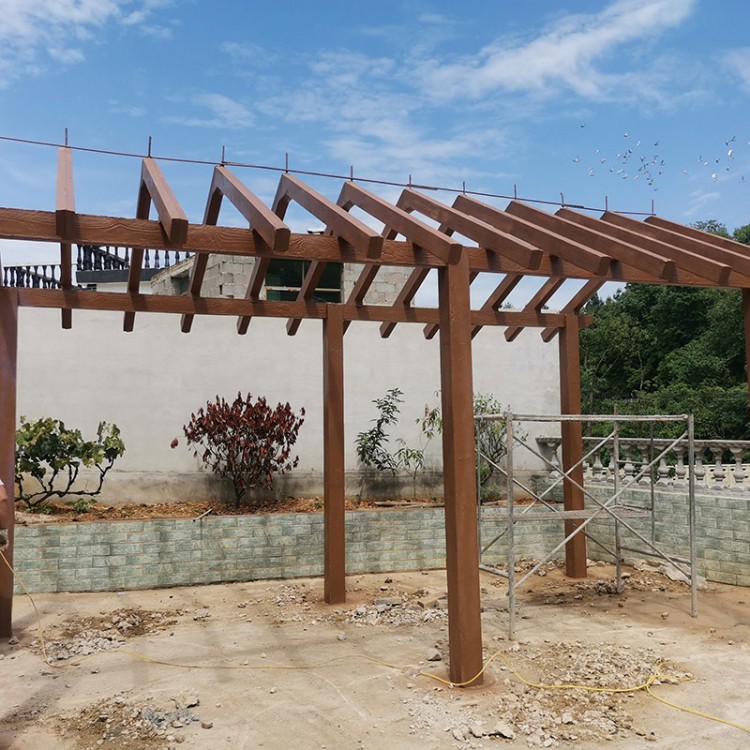 葡萄架-水泥仿木葡萄架
