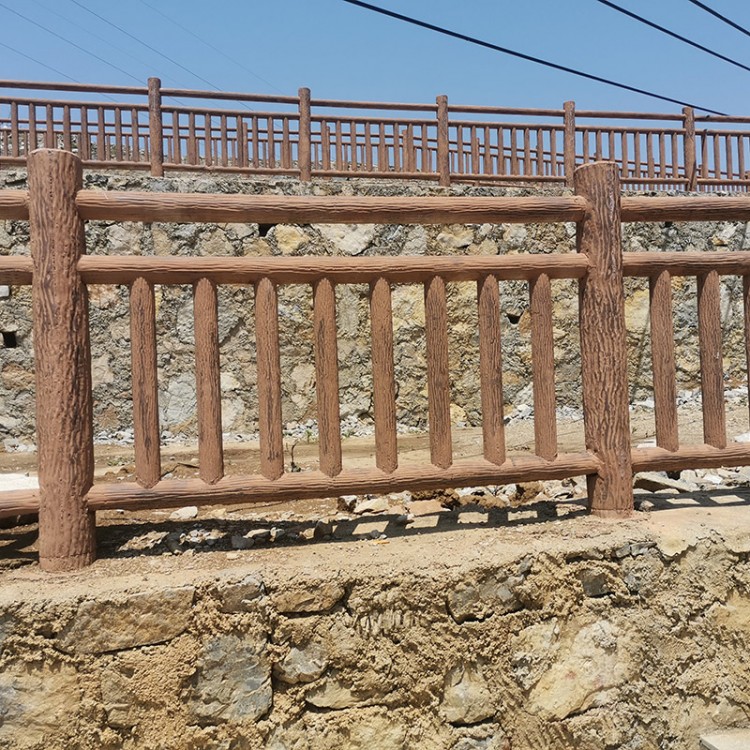 仿树护栏-水泥仿树栏杆