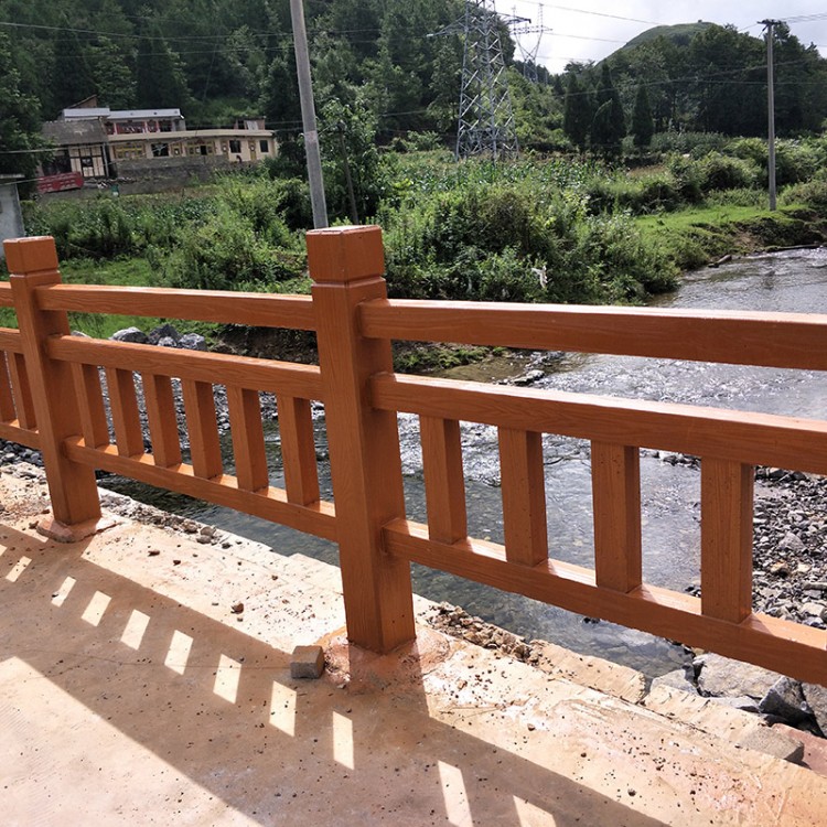 水泥仿木护栏-仿木栏杆安装