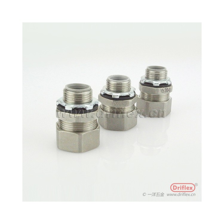 不锈钢金属软管接头包塑穿线软管连接器机箱设备穿线用
