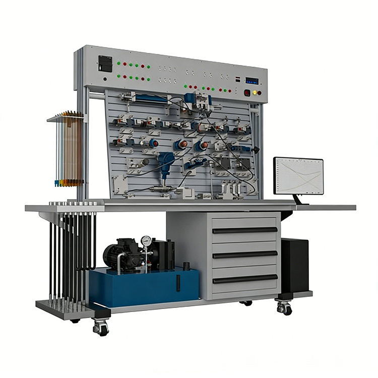 YQ-B型液压气动综合实验台(智能液＋气动)