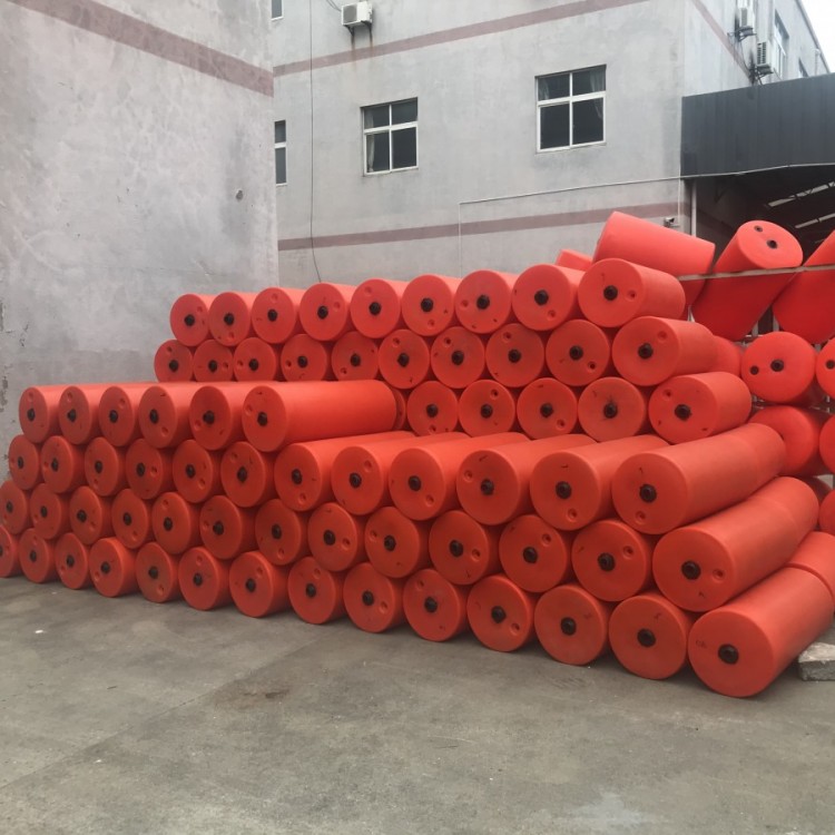 水产养殖一体式浮筒 串联式拦污浮排 水库漂浮物拦挡 塑料浮体