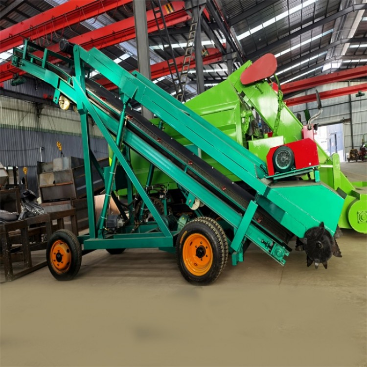 可移动式青贮窖扒料机 喂牛饲草自动取草机