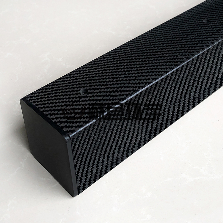非标定制碳纤维方管 高刚性耐冲击 工业碳纤维管件