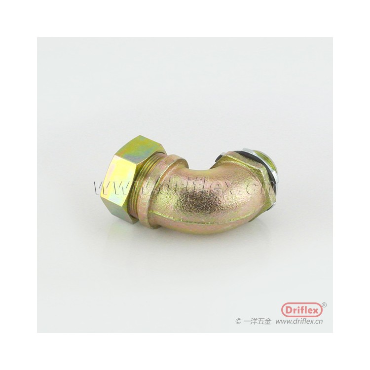 铁镀锌90度弯头机电设备穿线用外螺纹连接器