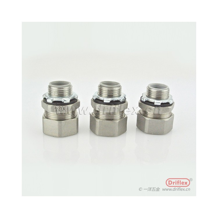 不锈钢六角方帽外丝直接头3/8”到4“外丝外螺纹连接器