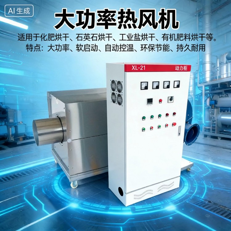 碎玻璃烘干大风量热风机专业设计工作性能稳定使用效率高