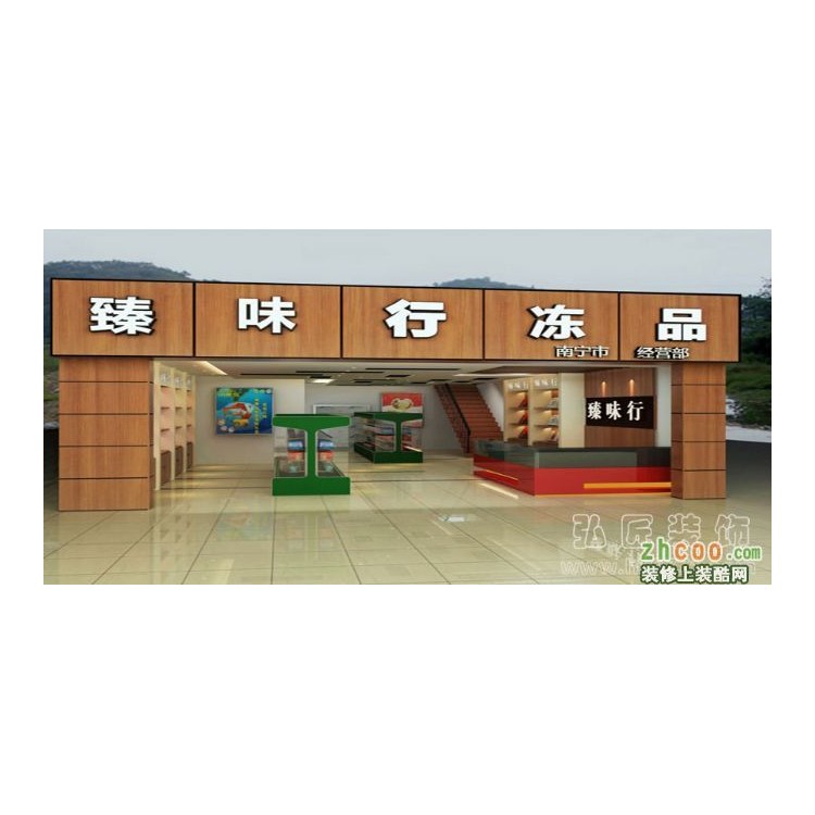 深圳蛇口西丽华侨城后海商铺门脸装修设计，【富邦兴装饰】