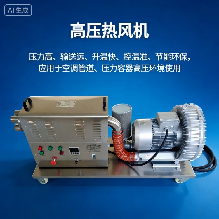 冲天炉配套用高压型热风机专业设计自动控温工作性稳定可连续运行