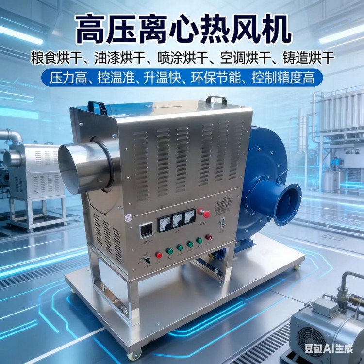 烤漆房烘干热风机工作性能稳定可连续运行使用效率高