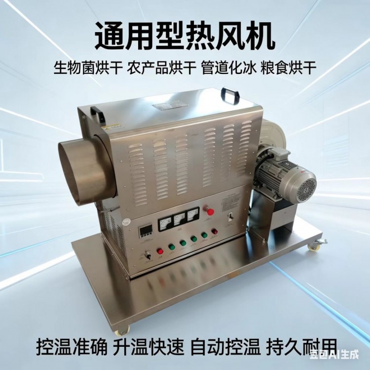 家禽粪便烘干热风机风量大自温控温可连续运行经济耐用