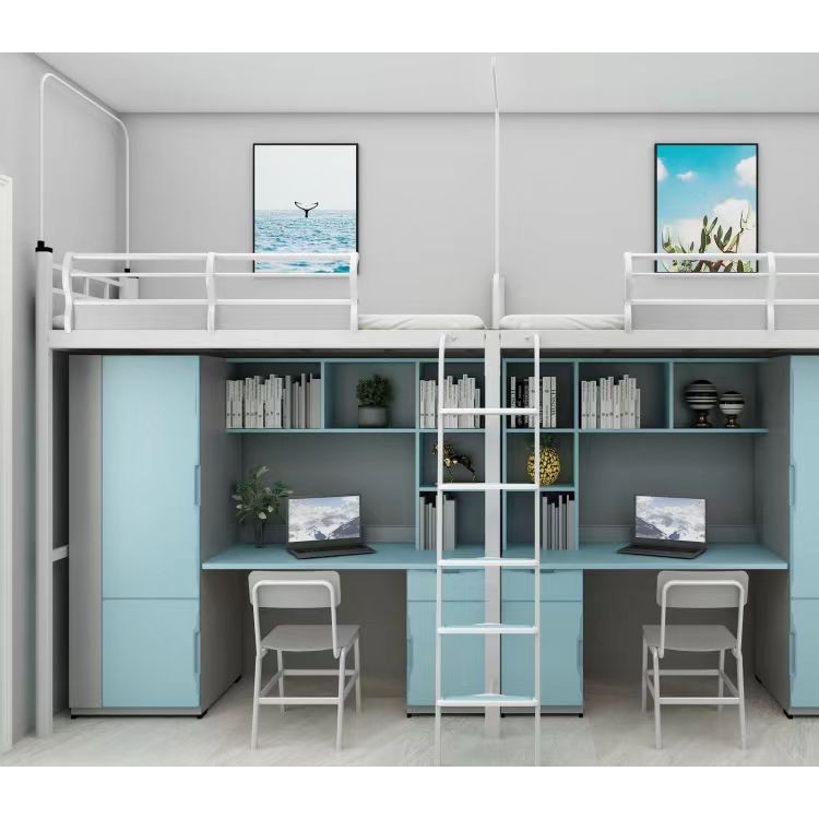 上面床铺 下面多功能衣柜电脑桌公寓床