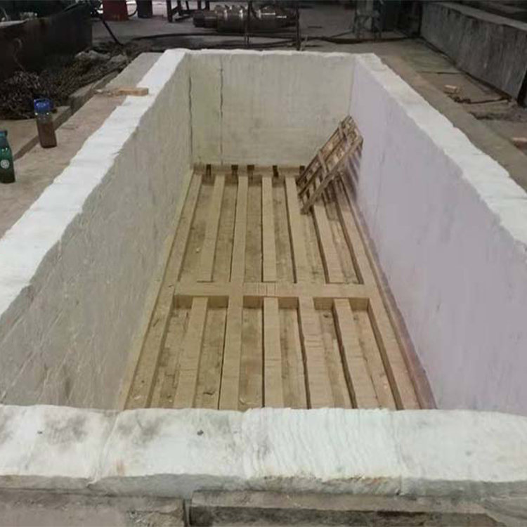 坑式炉施工现场