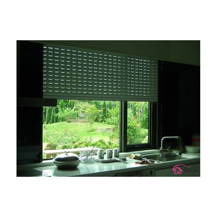 西青区安装百叶窗定做会议室百叶窗遮光布卷帘设计