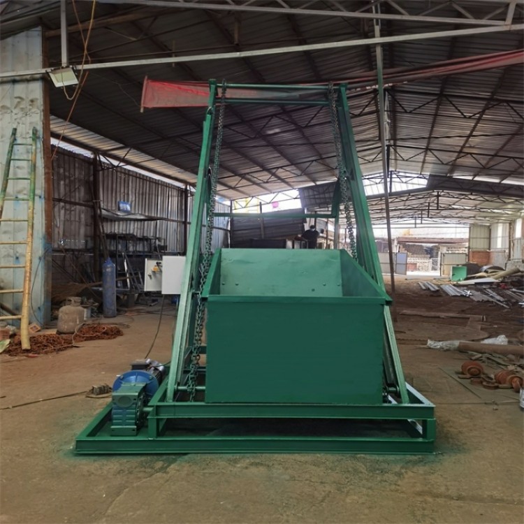 饲料化肥单斗提升机 塑料粉末翻斗式上料机