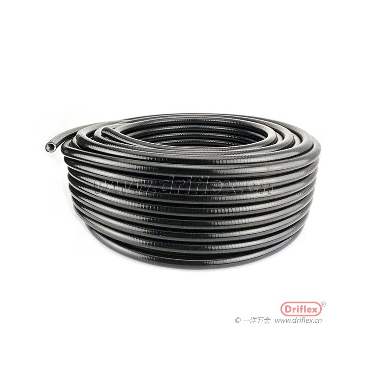 黑色加棉线平包塑金属软管配铁镀五彩锌外丝直接头