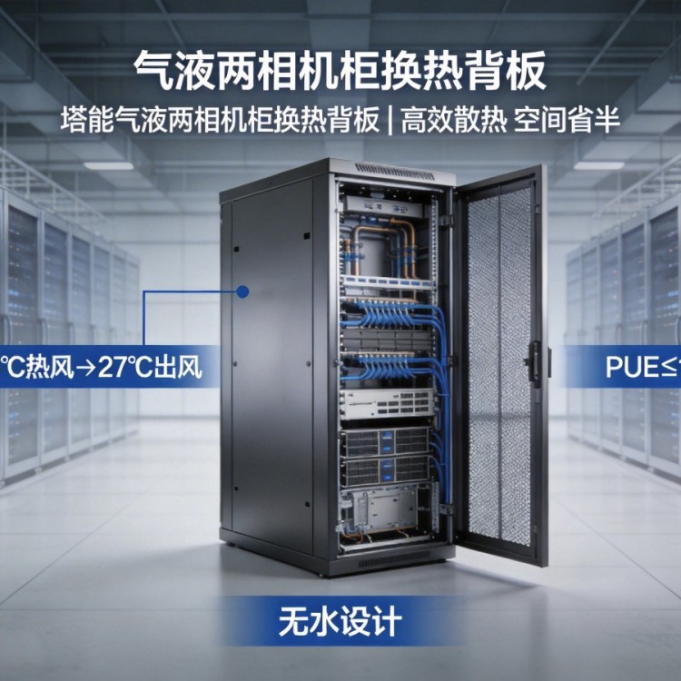 气液两相机柜换热背板