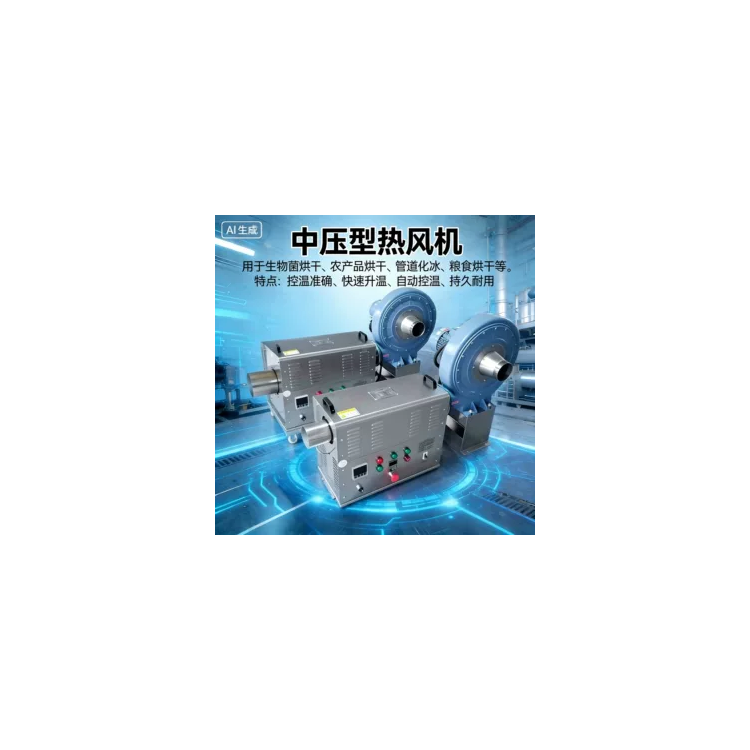 中压型烘干热风机温度风量可调节操作简单经济耐用