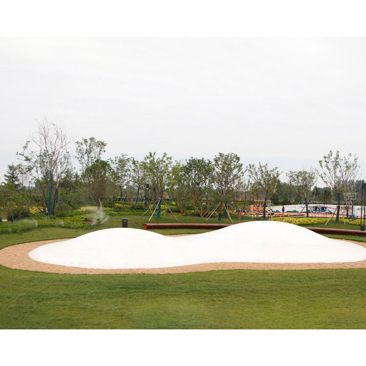 预埋两球白色蹦蹦云